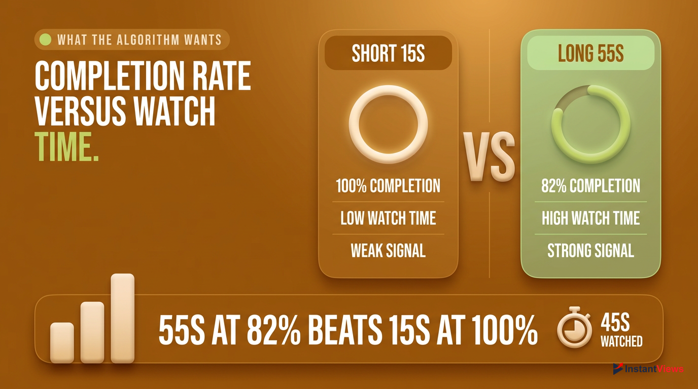 Optimal Duration: Balancing Completion Rate and Total Views
