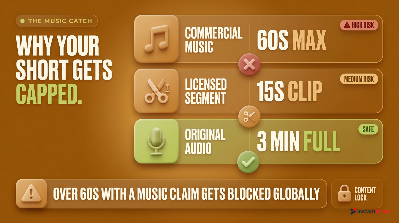 The Music Catch: Why Your Short Might Be Capped at 60 Seconds