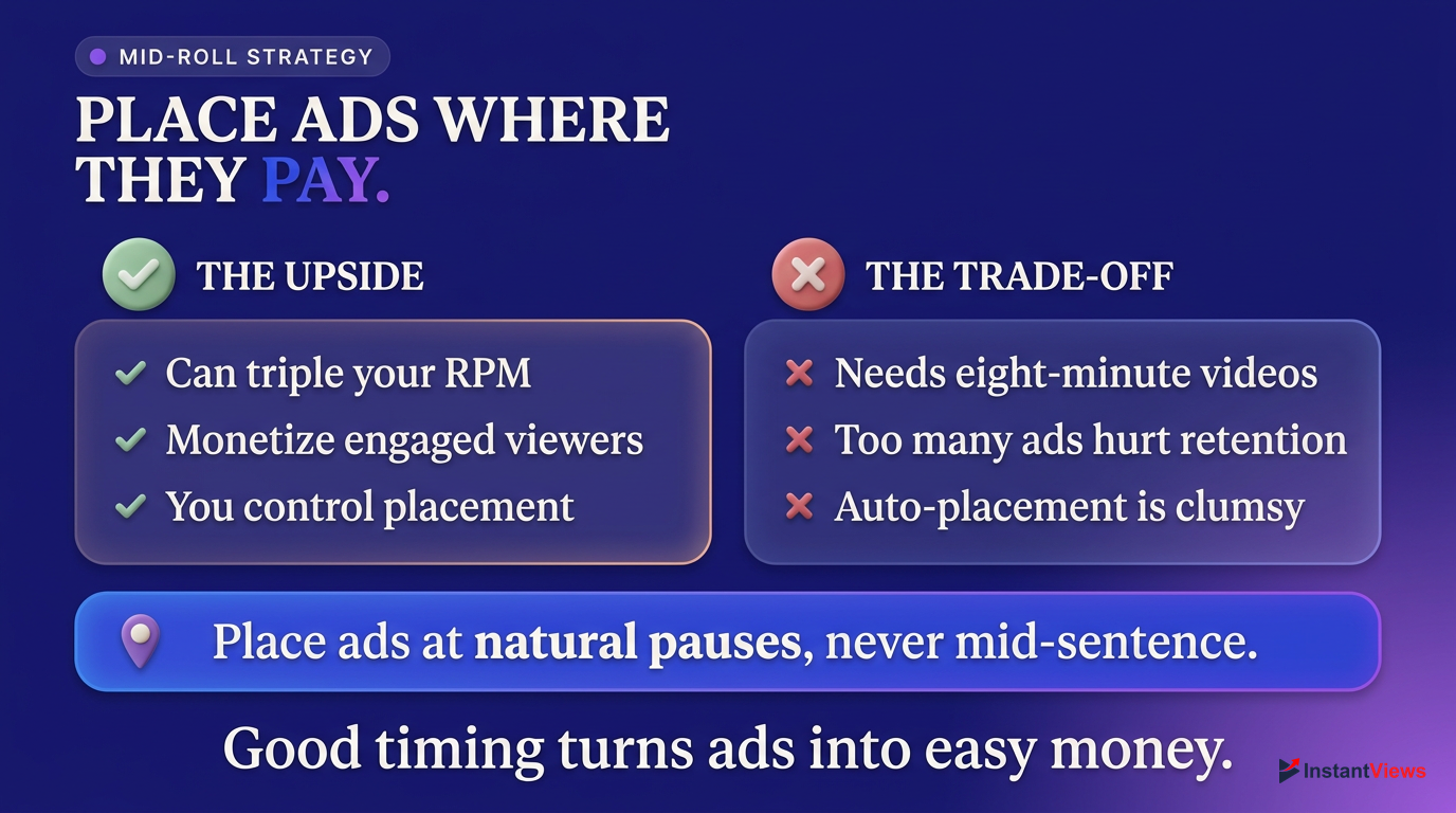 Maximizing RPM with Mid-Roll Ads