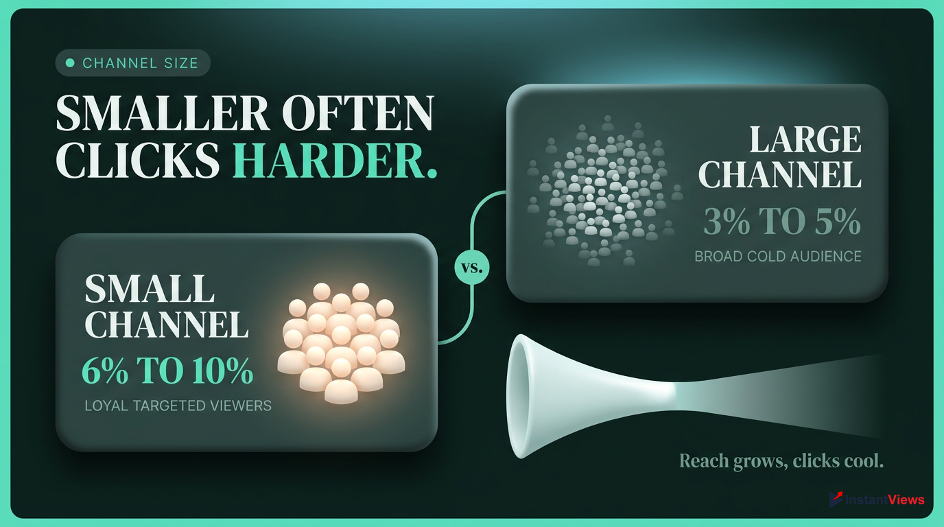 The Impact of Channel Size on CTR