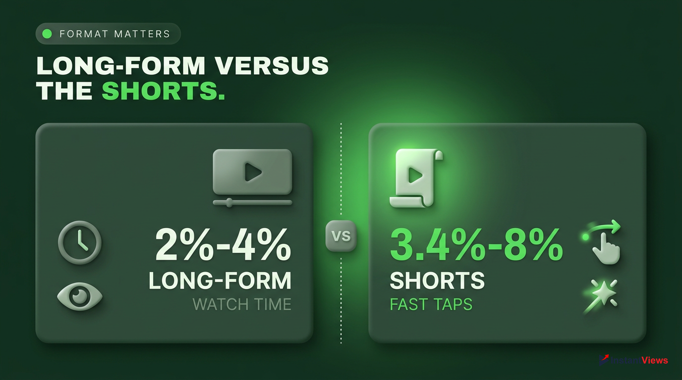 Engagement Rate by Content Format: Long-Form vs. Shorts