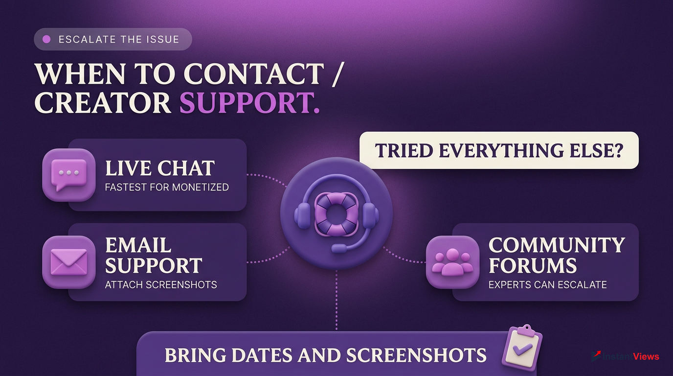 10. When and How to Contact YouTube Creator Support