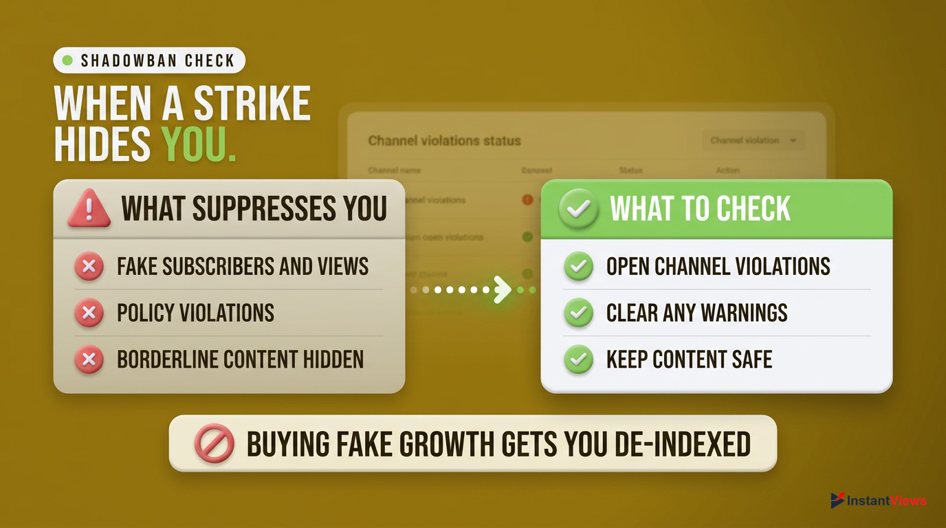 Community Guidelines and Shadowban Checks