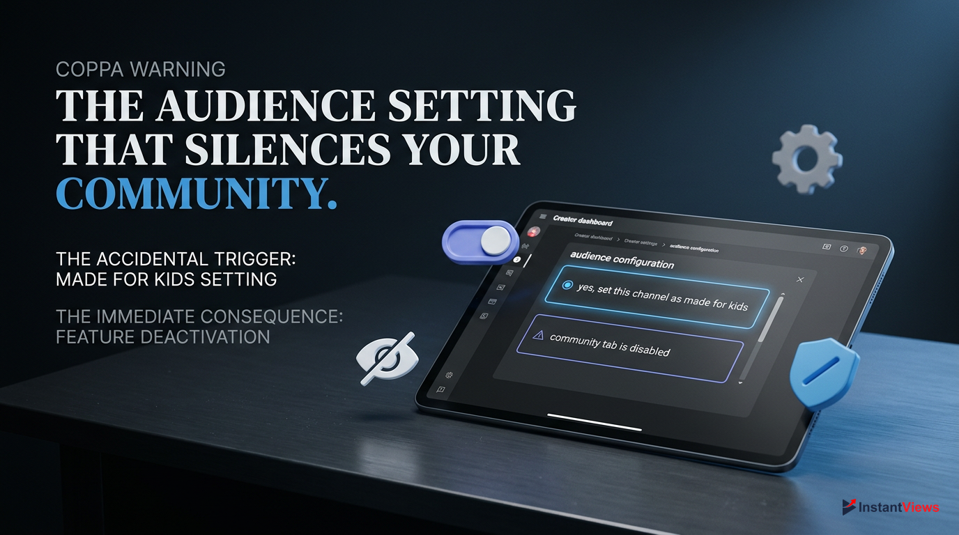 3. The COPPA Trap: 'Made for Kids' Settings Disabling the Tab