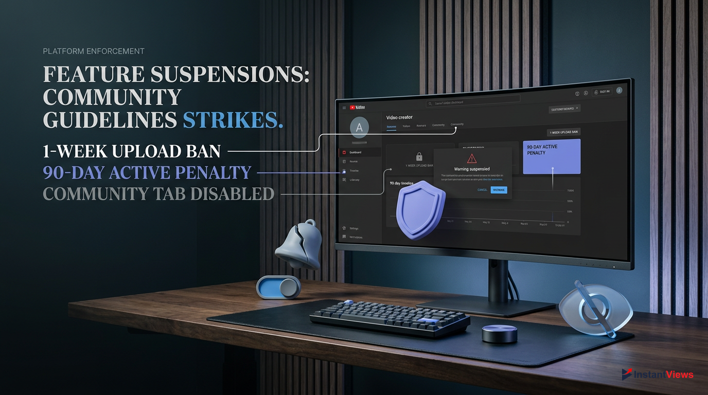 6. Feature Suspensions: Community Guidelines Strikes