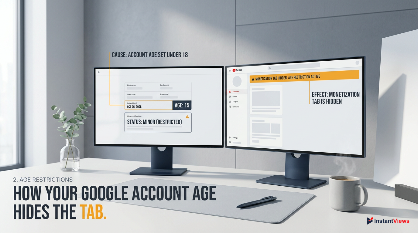 2. Age Restrictions: How Your Google Account Age Hides the Tab